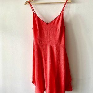 *WORN ONCE* Coral A-Line Dress